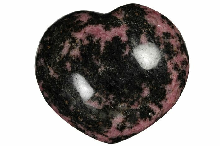 Polished Rhodonite Heart - Madagascar #196229